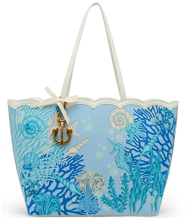 Betsey Johnson Make Waves Contrast Trim Tote Bag | Liberty Center