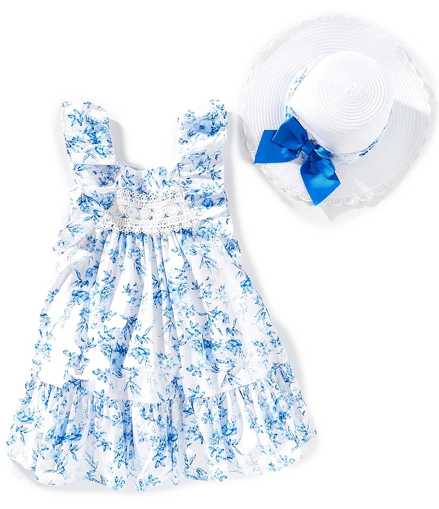Bonnie Jean Little Girls 2T-6X Flutter Sleeve Metallic