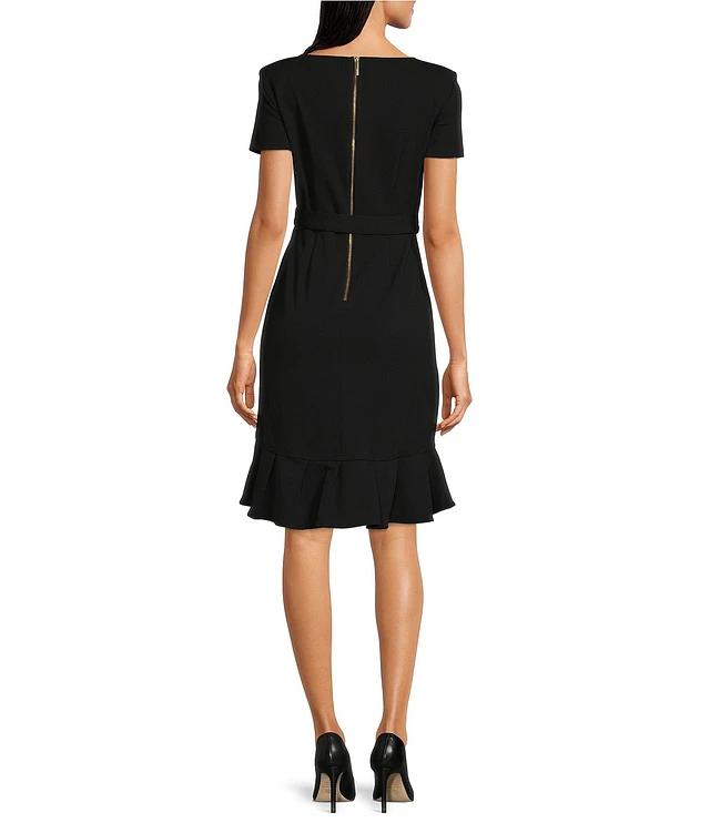 Calvin klein rhinestone surplice gown store