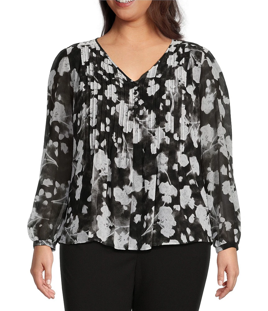 Calvin klein pleated top shop