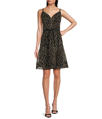 Calvin Klein Women's V-Neck Sleeveless A-Line Dress | The