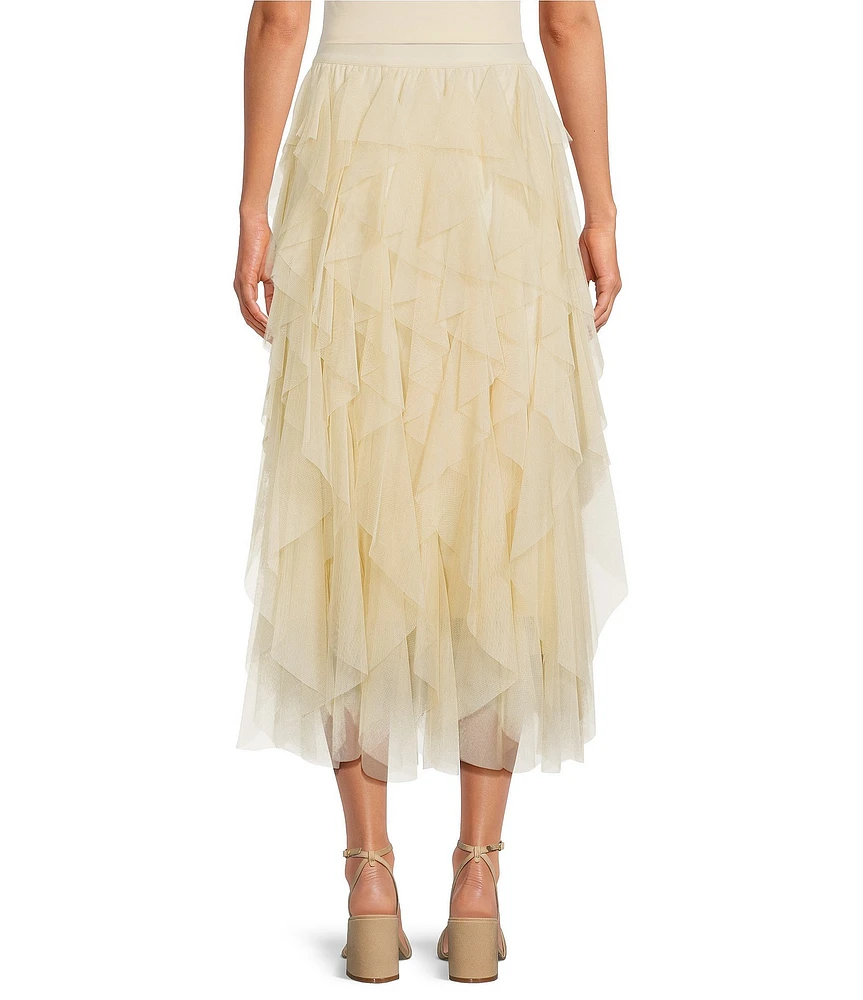 Chelsea & Violet Asta Tulle Midi Skirt at Hamilton Place in