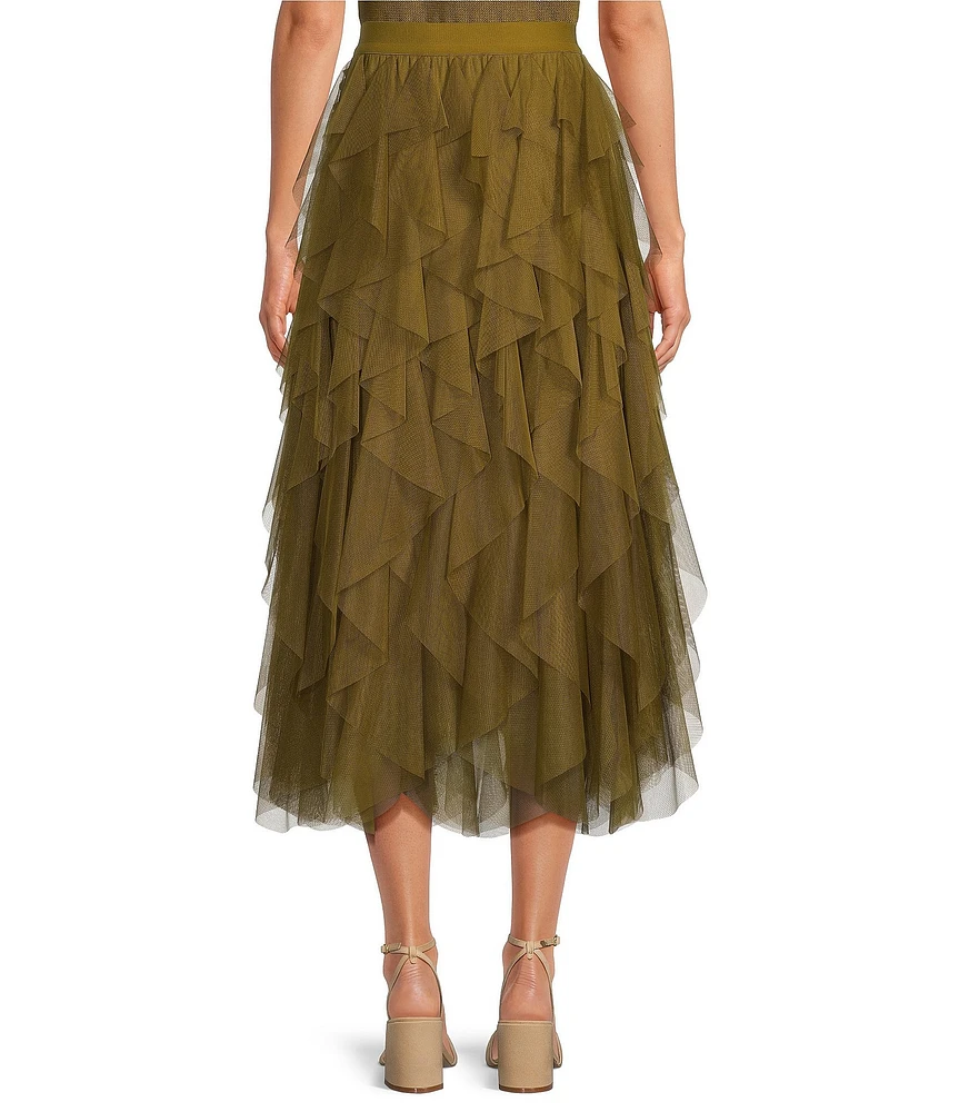 Chelsea & Violet Asta Tulle Midi Skirt at Hamilton Place in