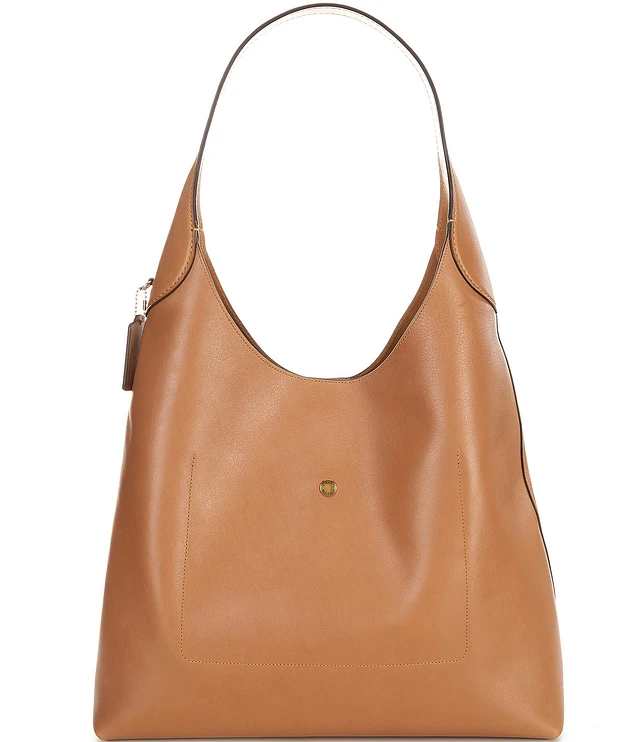 Coach Large Brown ( store Fall) Pebbled Leather Hobo