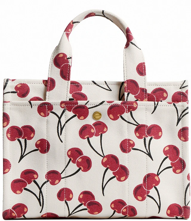 トートバッグ COACH Small Cargo Cherry Print Canvas Tote Bag 26 COACH Small Cargo Cherry Print Canvas Tote Bag | Bloomingdale's