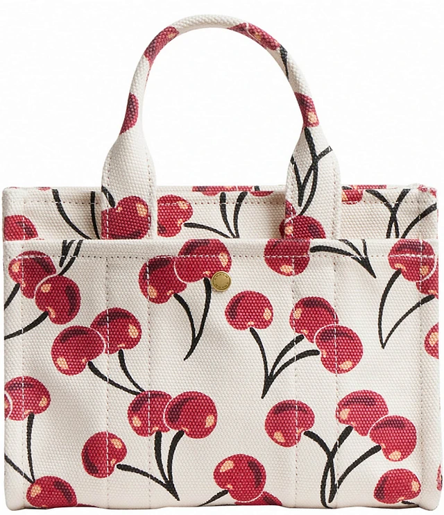 COACH Cargo Canvas Cherry Print Tote Bag | The Shops at