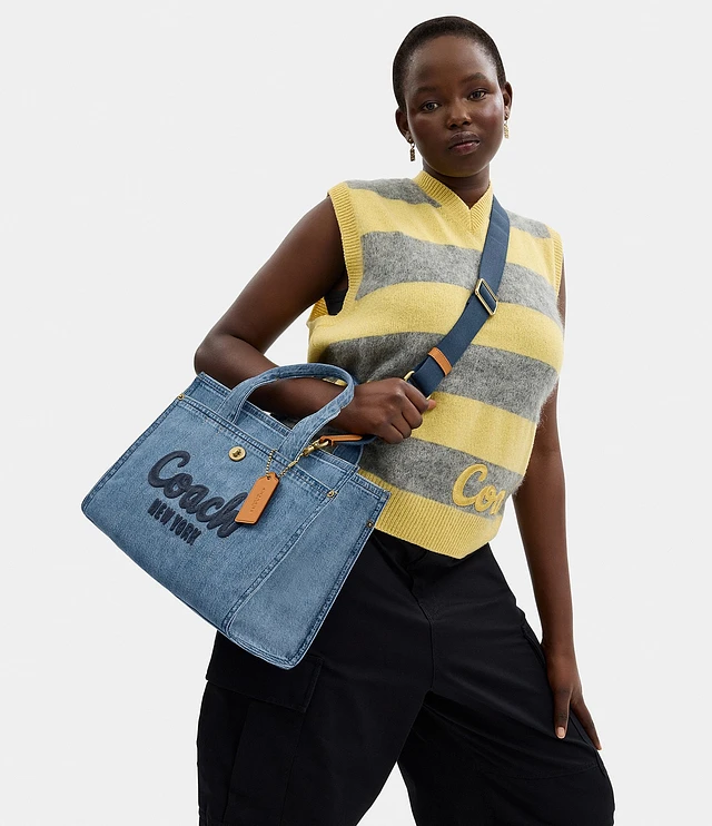 COACH Cargo Denim Tote Bag | The Shops at Willow Bend