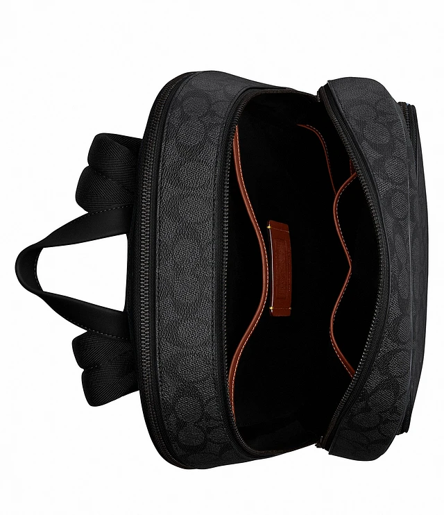 Coach●Cargo Backpack with Signature Canvas COACH CARGO Classic SIGNATURE Canvas Backpack Mixed natural