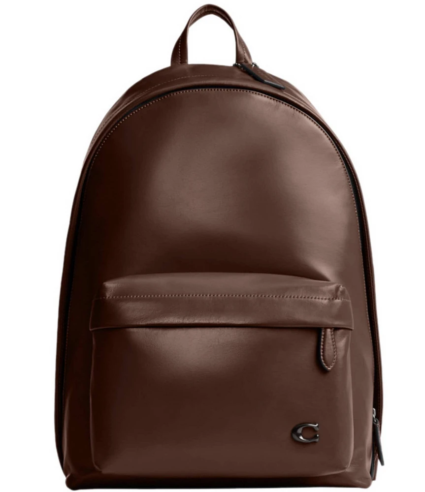 Coach leather discount backpack