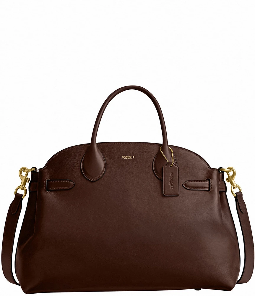 COACH Soft Empire Leather Carryall Satchel Handle Bag 40 at