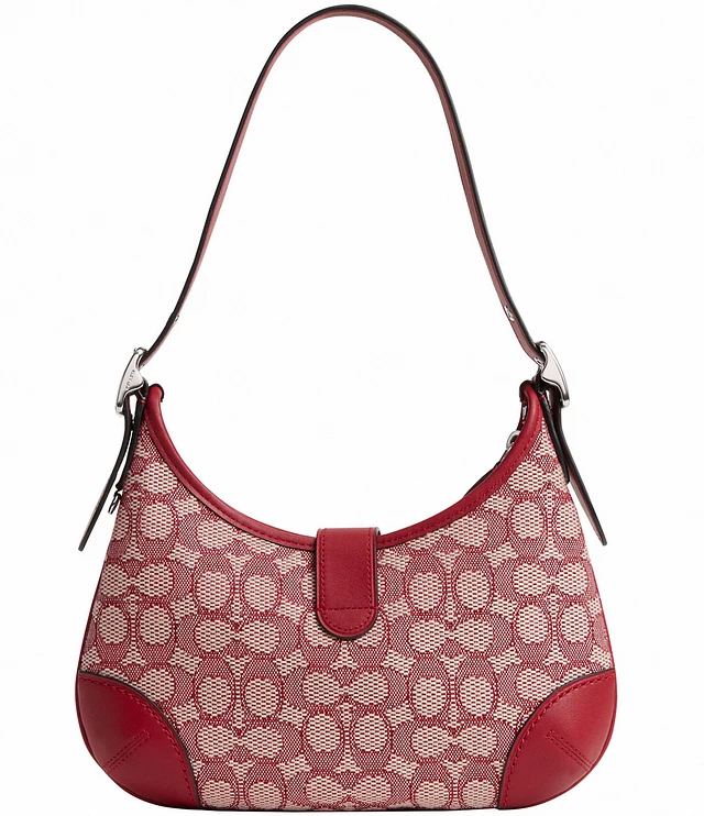 Coach Hamptons Signature Jacquard Shoulder Bag | Neiman Marcus