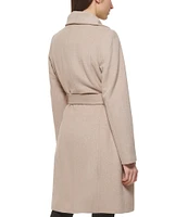 Cole haan belted wrap coat shop