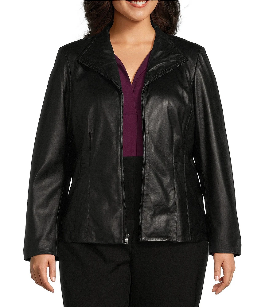 Cole haan ladies leather jacket best sale