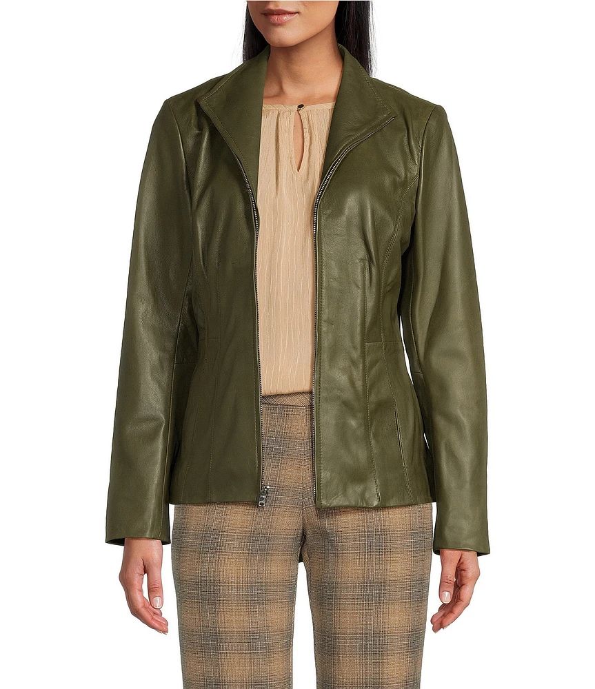 Cole haan smooth lamb moto jacket best sale