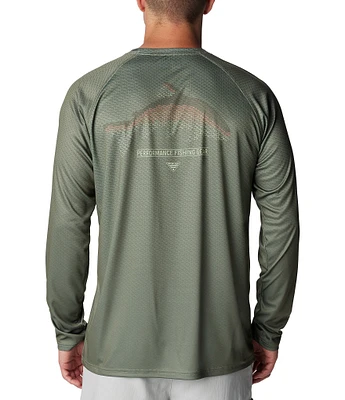 Columbia PFG Terminal Tackle Heather Long-Sleeve Rashguard T