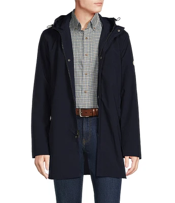 【BAON】Rotoni Brushed Duffel Cotton Hood Long Coat Lou & Grey Long Rain Coat | The Shops at Willow Bend
