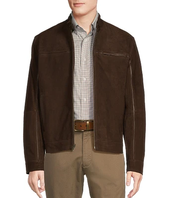 Daniel Cremieux medium brown leather shops vest