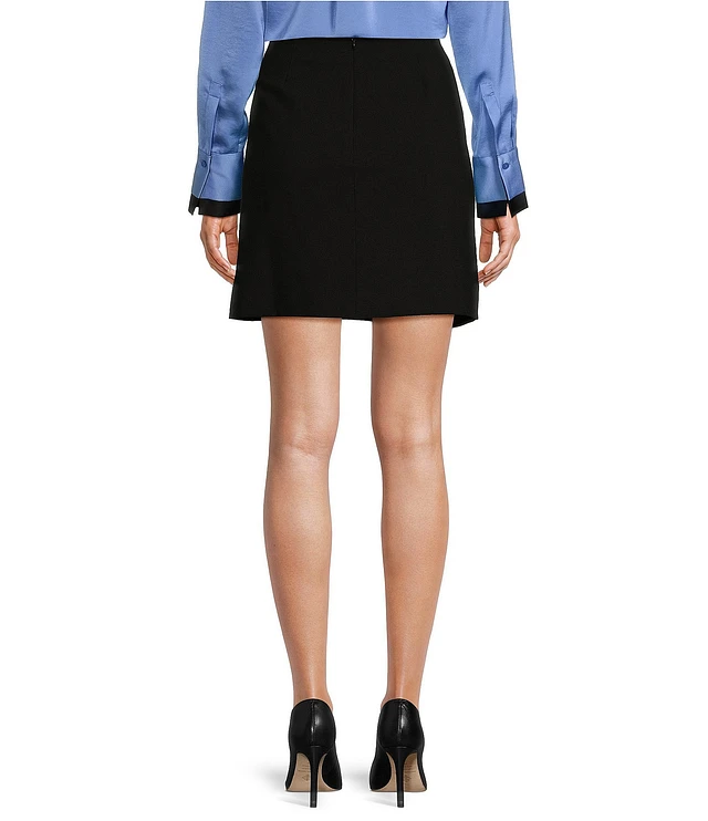 Loft Petite Faux Leather Cargo Pocket Wrap Mini Skirt | The