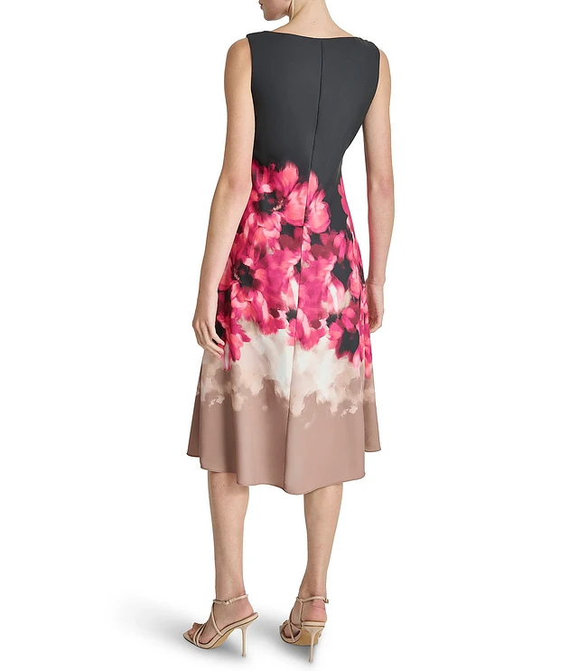 DKNY ★【ドレス】Floral Linen Blend Dress 涼感と華やかさ 1001 Pétales Linen Dress - Dresses and Skirts 1001 Pétales
