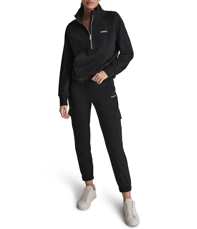 Donna Karan DKNY Sport by Donna Karan Logo Half Zip Stand
