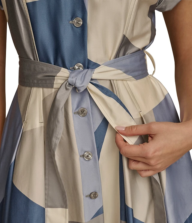 【Donna Karan New York】 Tie-Waist Shirtdress Donna Karan New York Women's Tie-Waist Shirtdress - Macy's