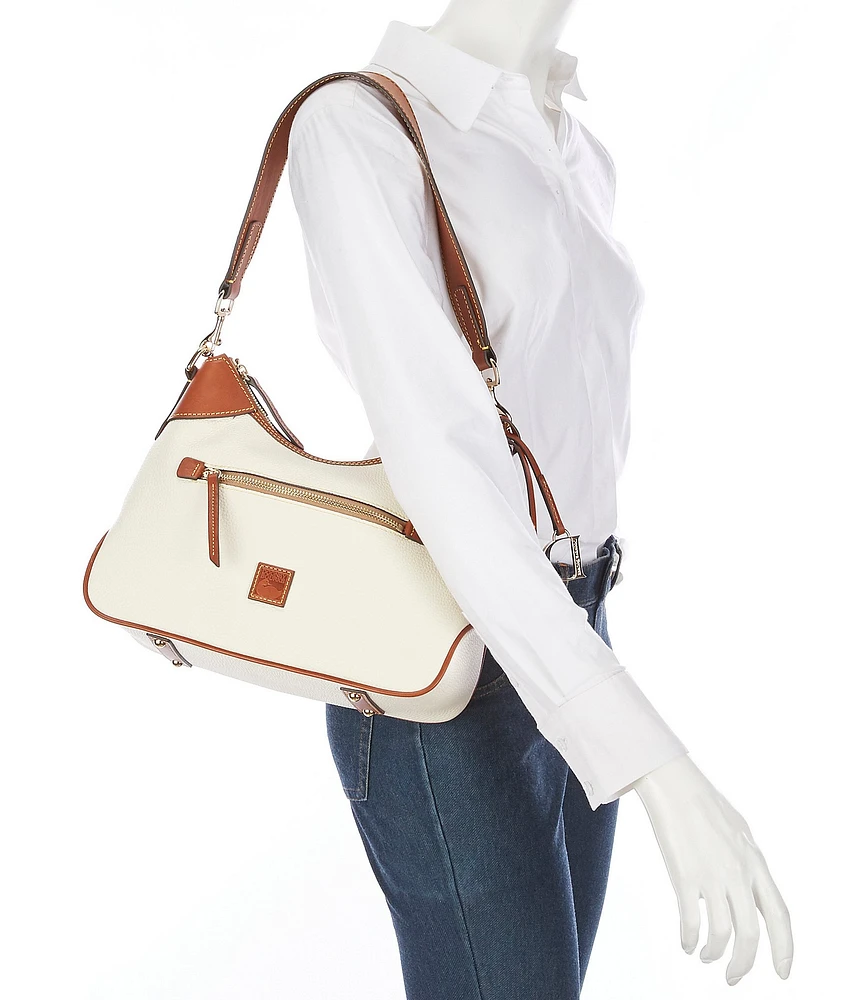 Dooney & Bourke Borsa Hobo A Mezzaluna In Pelle Grain Pebble – Osso, Taglia Unica, Tracolla Elegante