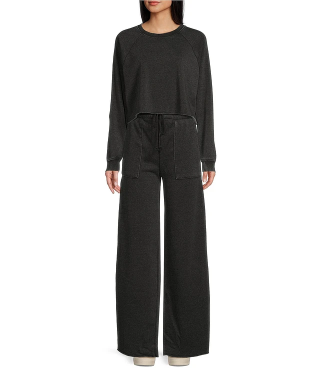 Double Zero Coordinating Wide Leg High Rise Easy Go Pants