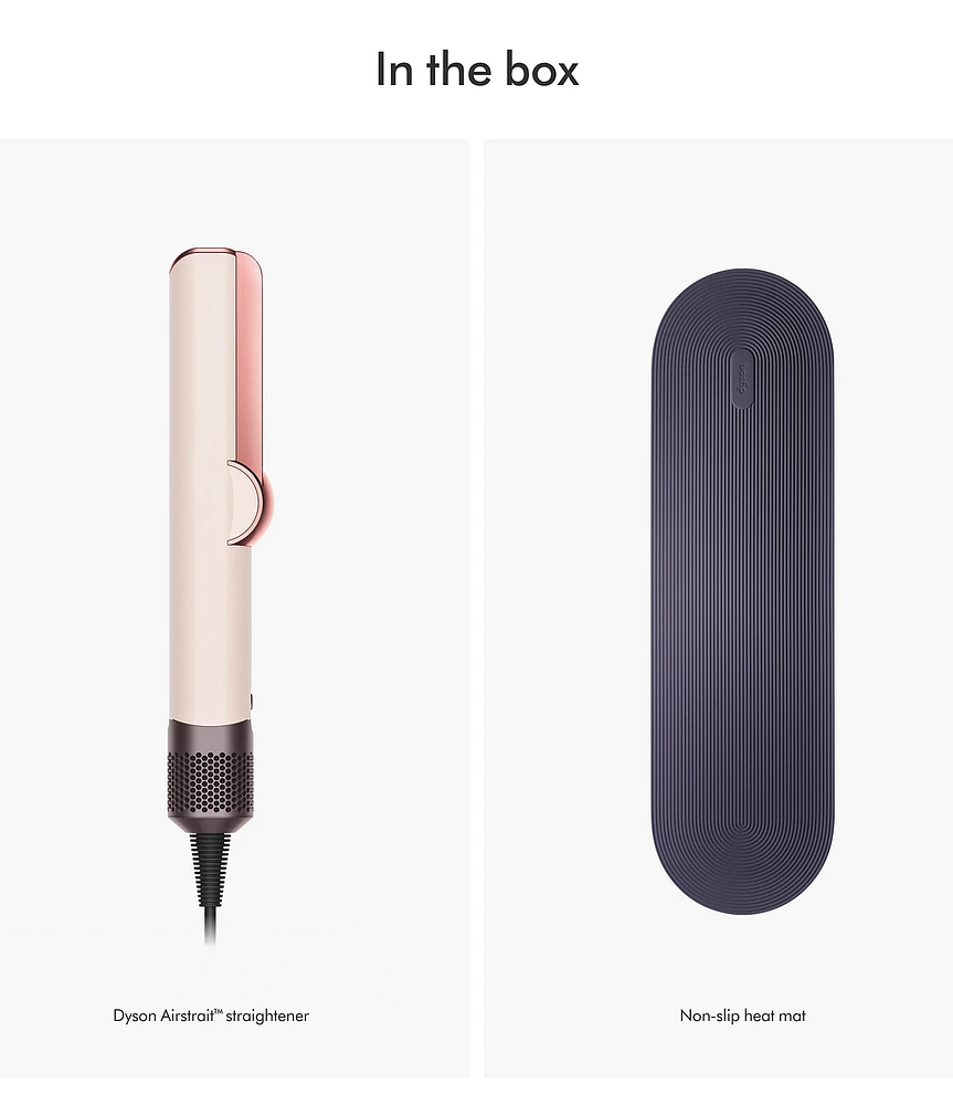 Dyson Limited Edition Airstrait Straightener in Ceramic Pink and Dyson Limited Edition Airstrait Straightener in Ceramic Pink and