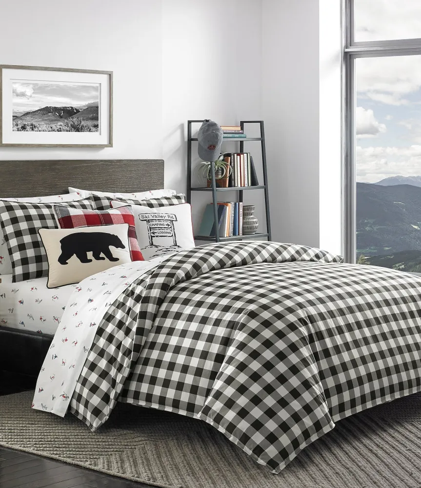 Edgewood Plaid Duvet Cover Set by Eddie Bauer shops Queen/Full