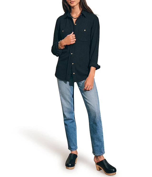 Faherty Legend Long Sleeve Button Front Shirt | The Shops at