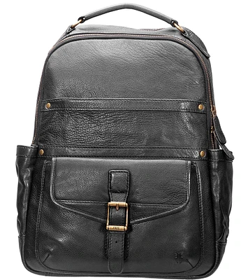 Frye backpack leather best sale