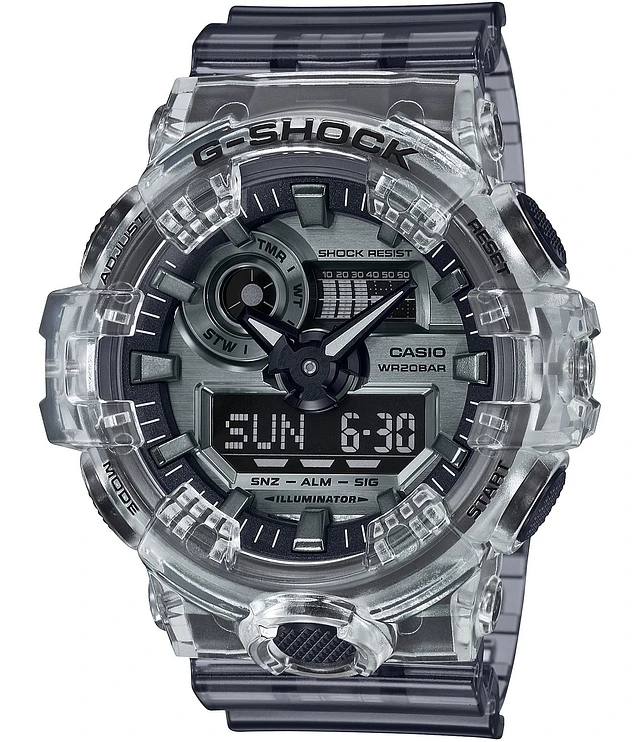 G-Shock Ana Digi Clear Skeleton Shock Resistant Watch at Hamilton