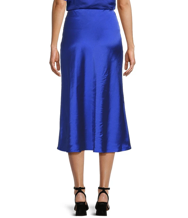 Mid length satin skirts near me best sale