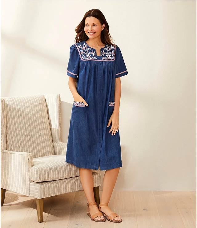 Denim patio dresses outlet
