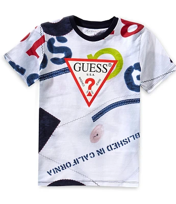 Guess Big Boys Short-Sleeve Triangle Graphic T-Shirt at