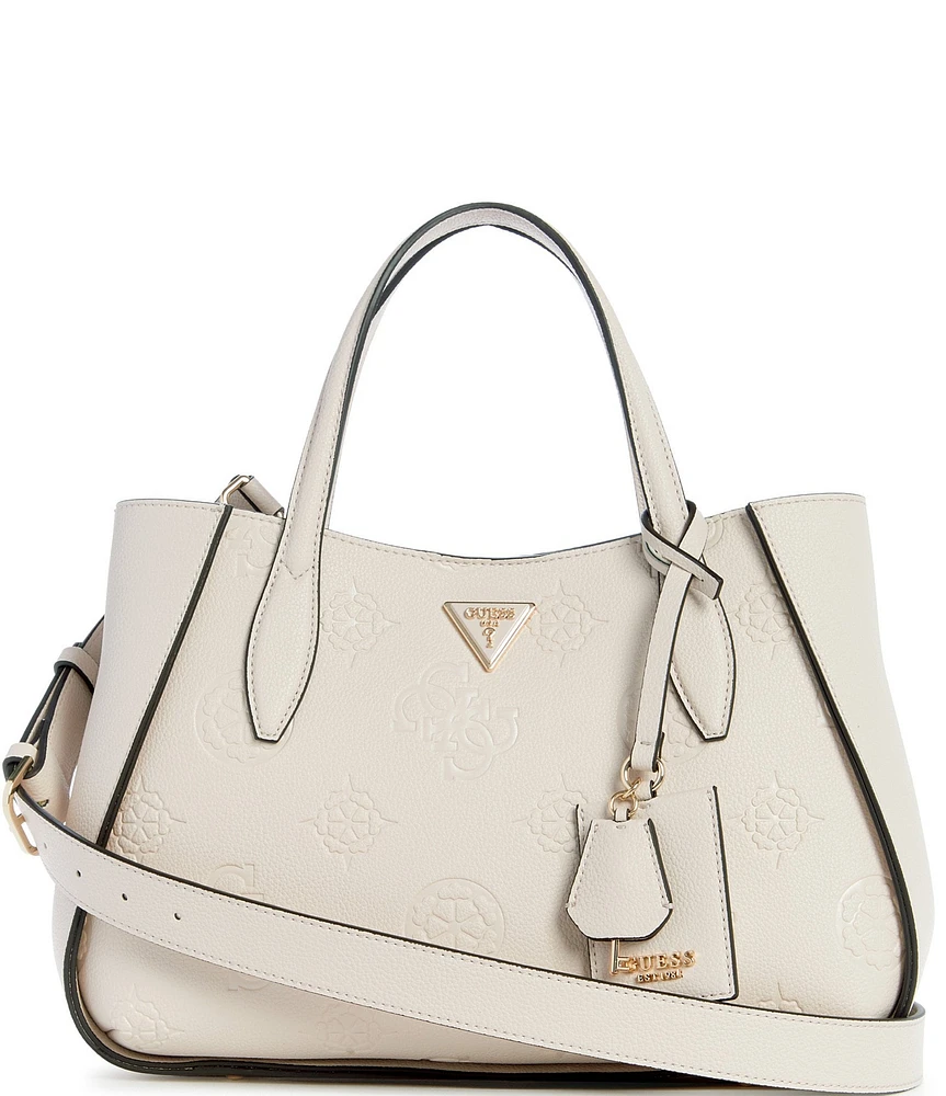 Noelle Basique Signature Logo Girlfriend Satchel Bag Latte Logo outlet 725954