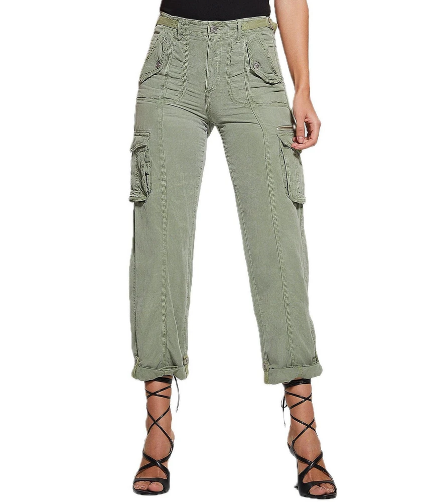 Guess cargo pants womens hotsell