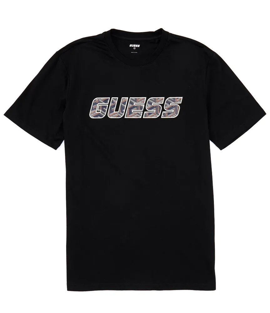 White guess outlet logo t shirt