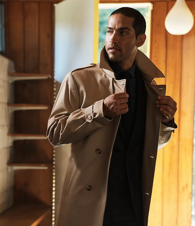 Hart schaffner marx trench coat hot sale