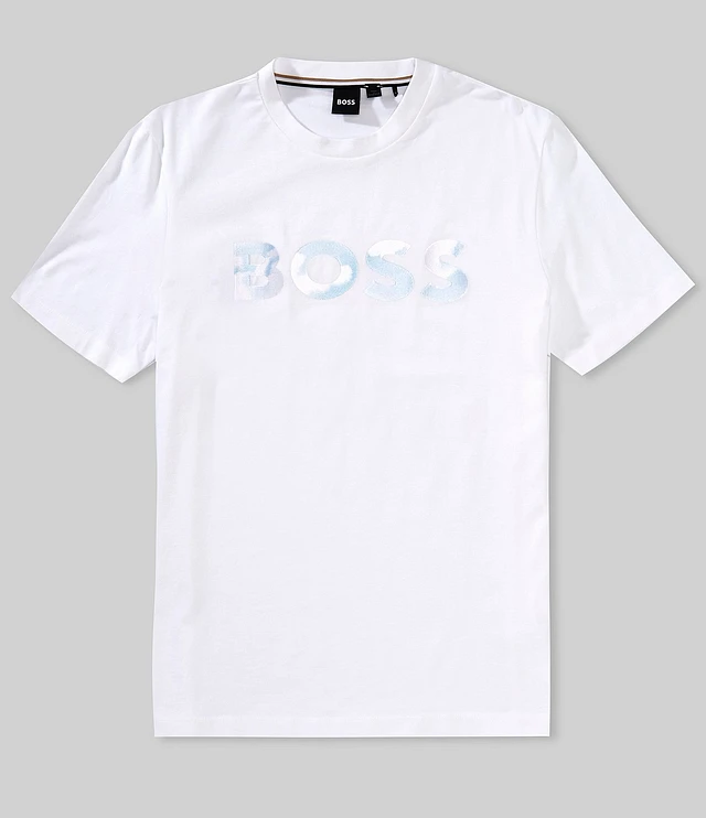 ★Hugo Boss★ Season Print Short Sleeve T-Shirt 50515829246 bb-9077-1.jpg