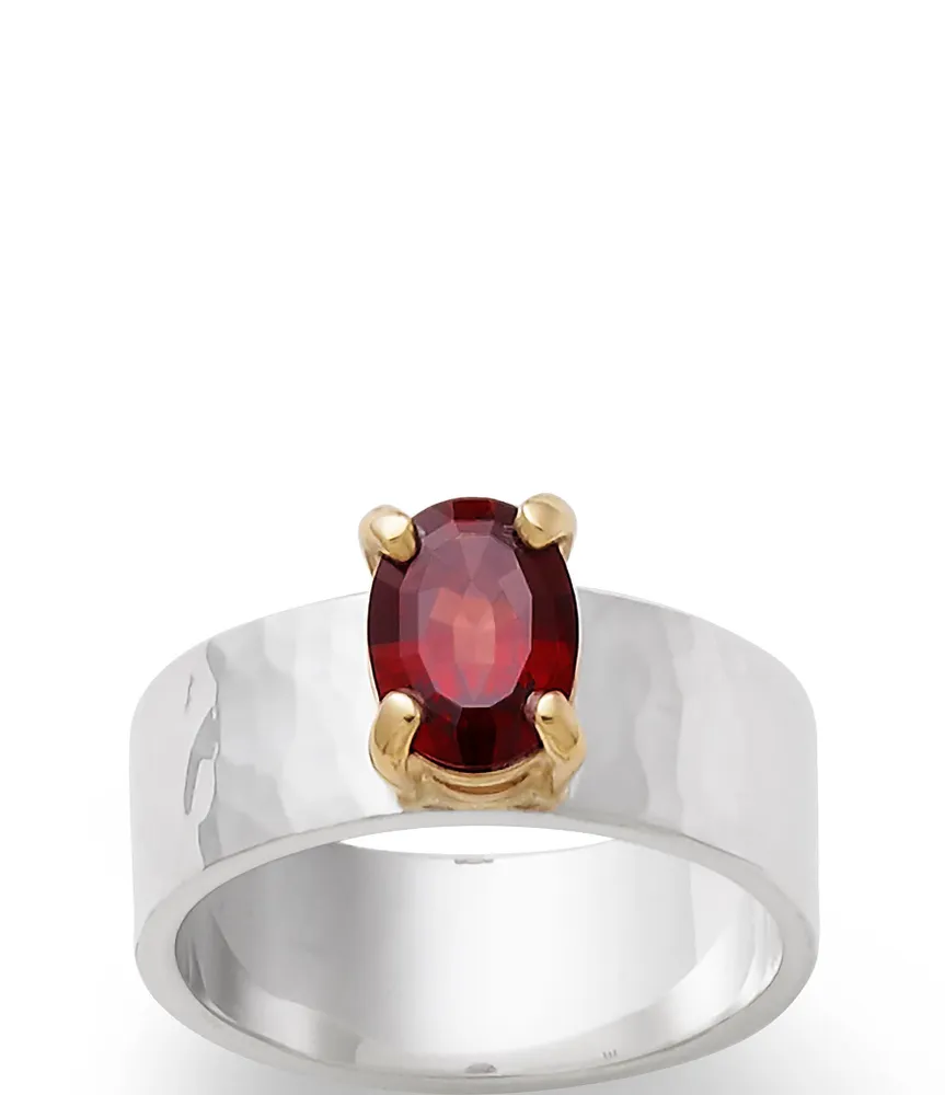 James avery garnet ring top