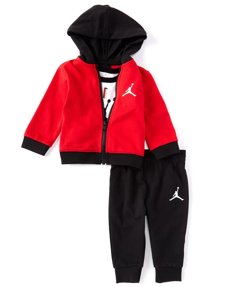 Jordan Baby Boys Newborn 9 Months Long Sleeve Color Block Fleece