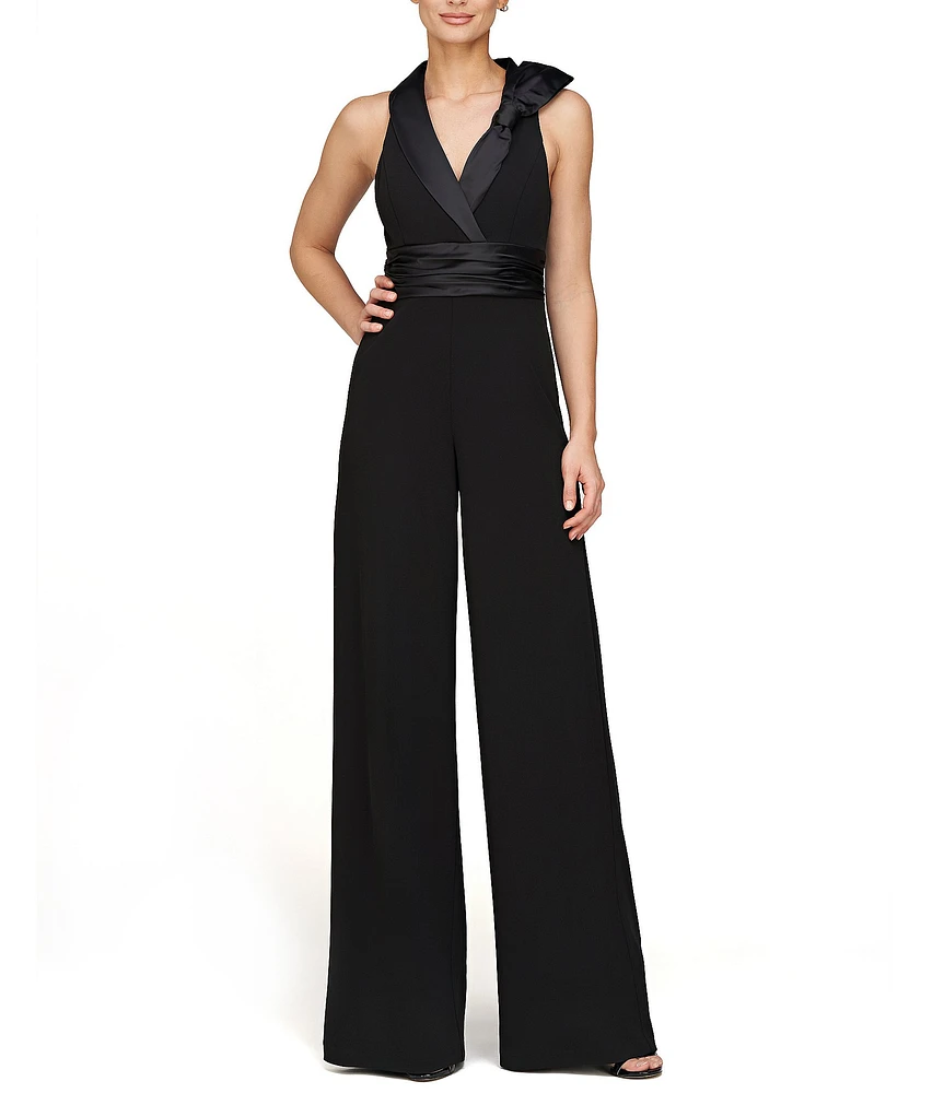 Eliza j twist wide fashion leg jumpsuit