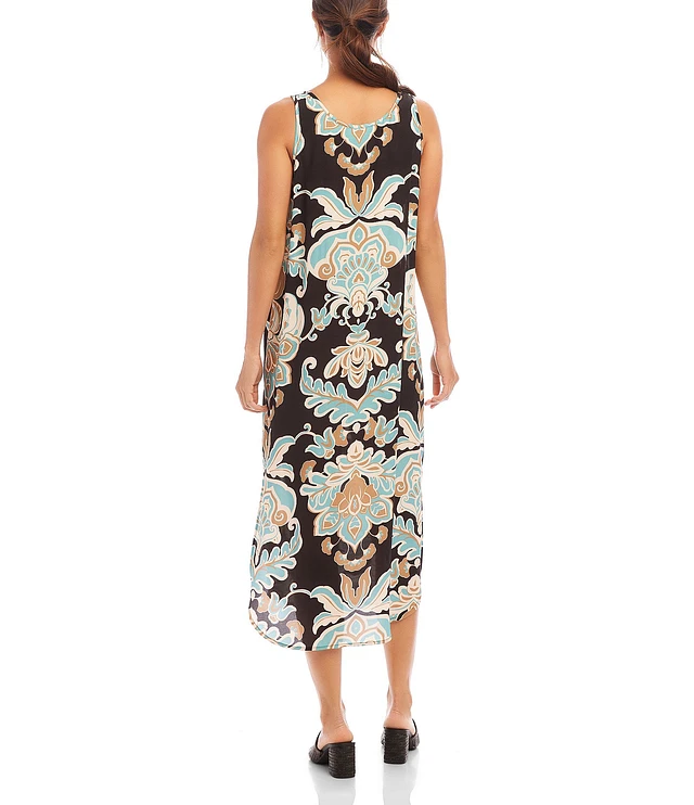 Dkny Women's Printed Side-Tie Sleeveless A-line Dress | The