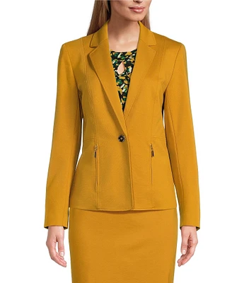 Francesca's Collection Buttons Wool Open Front Blazer Jacket Yellow outlet Medium