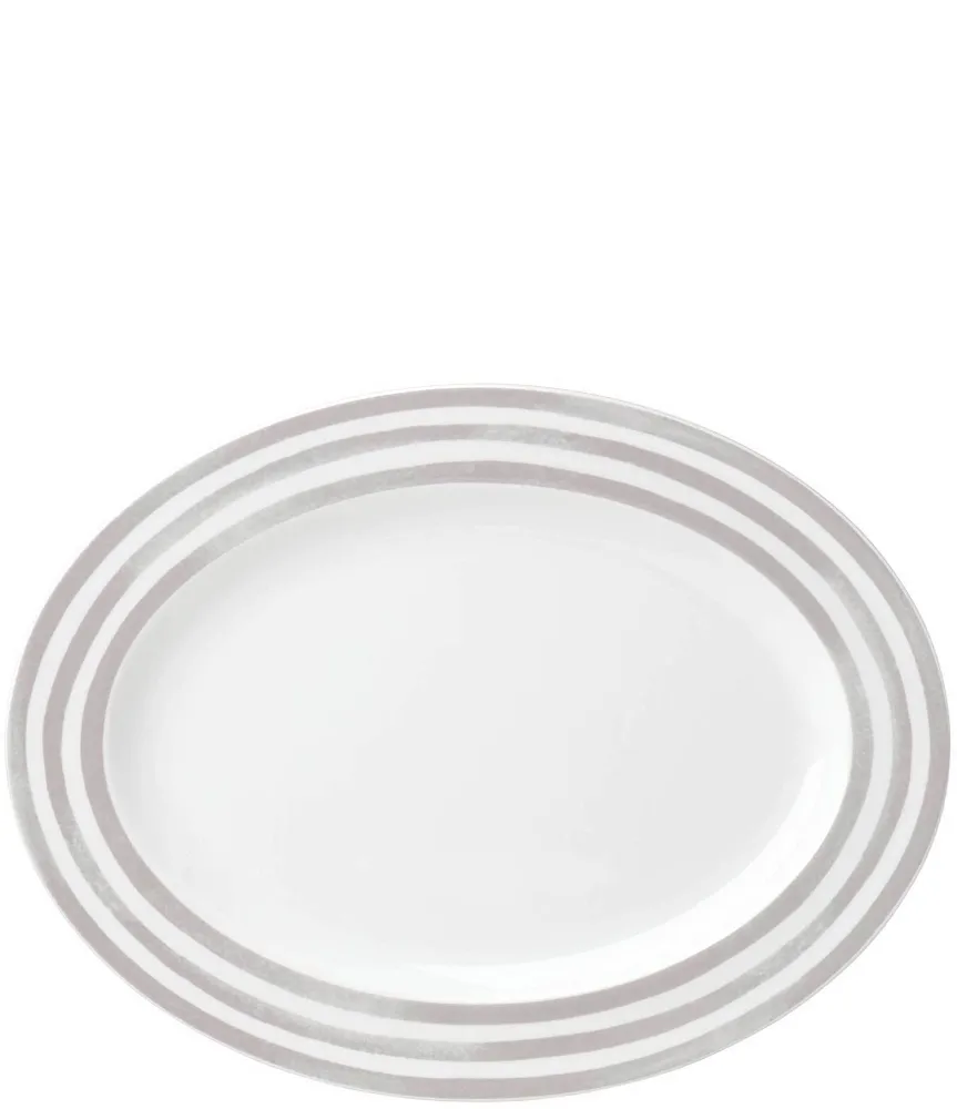 Kate spade new york Charlotte Street Striped Porcelain Oval Platter ...