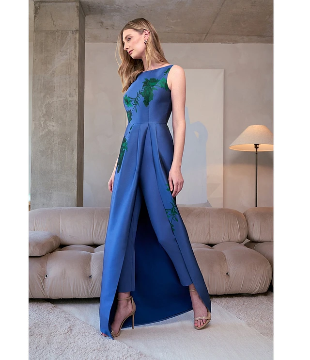Kay unger bow sleeve stretch mikado dress clearance
