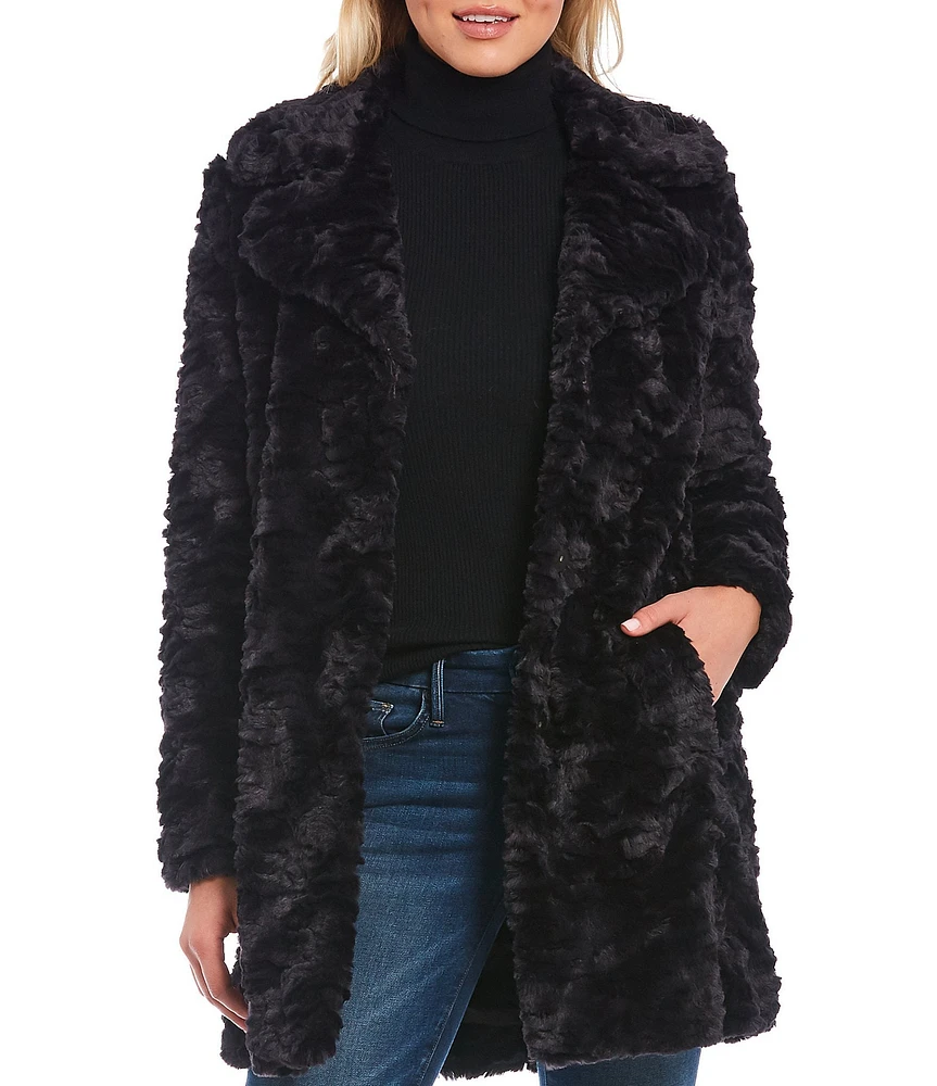 Faux fur coat dillards best sale