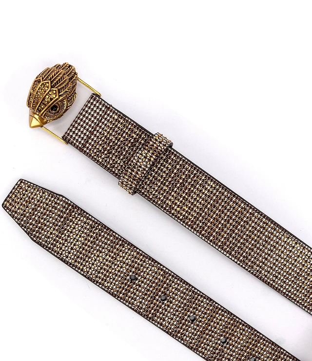 Kurt Geiger London Crystal Embellished 38mm Evil Eye Belt