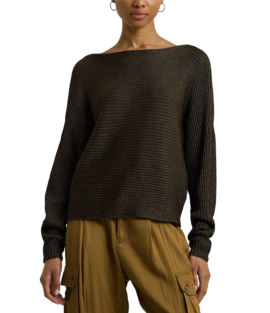 Ralph lauren boat neck sweater clearance
